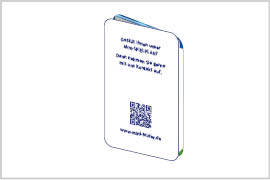 Umschlagrückseite für Ihre Werbung (Musterabbildung)